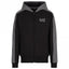 Mens Athletic Colour Block Hooded Sweatshirt