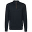 Mens Knit Troyer 1/4 Zip Sweatshirt
