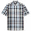 Mens Madras Check Short Sleeve Shirt