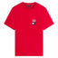 Mens Logo Embroidery Jersey Crew Neck T-Shirt