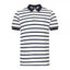Mens M5572 Fine Stripe Pique Polo Shirt
