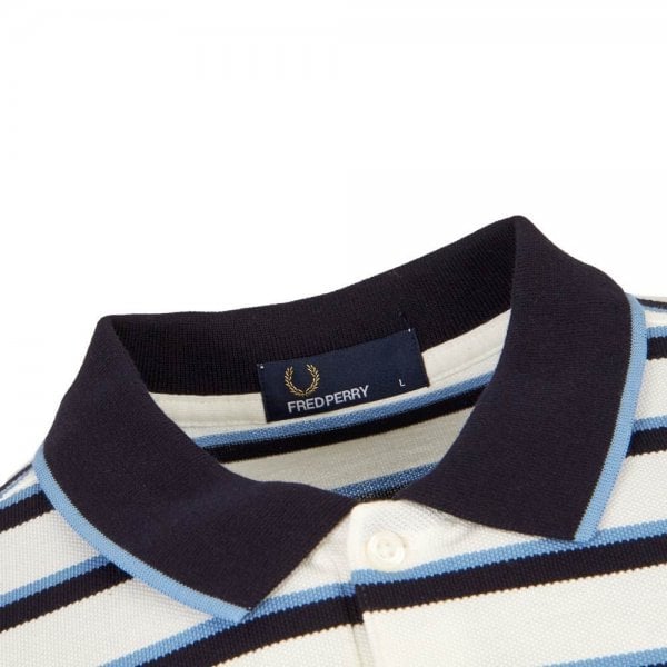 Mens M5572 Fine Stripe Pique Polo Shirt