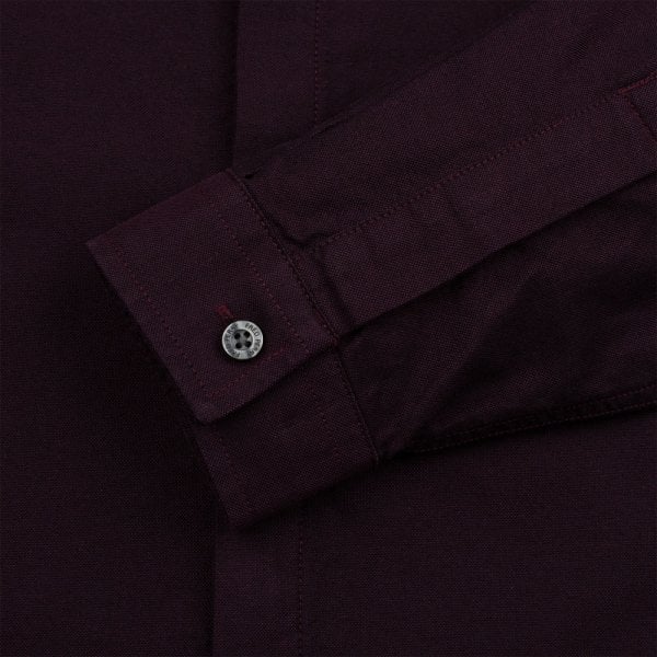 Mens Concealed Placket Oxford Shirt
