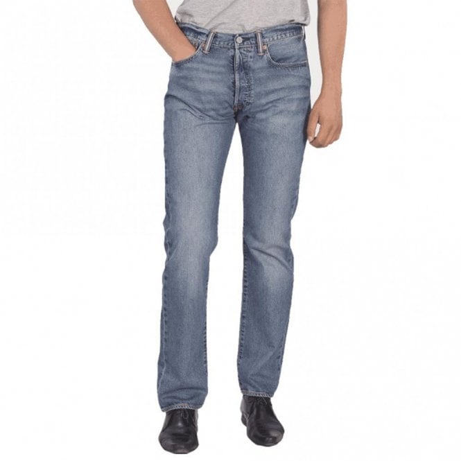501 Mid Blue Jeans Main image