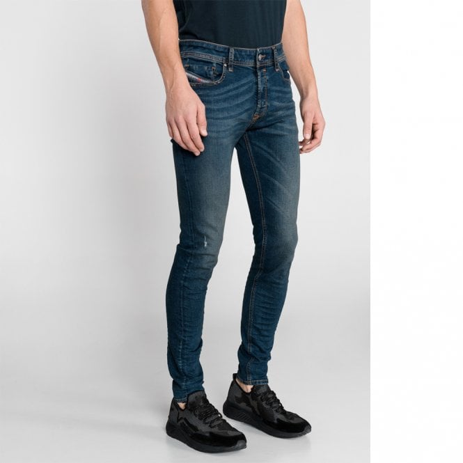 Sleenker Mens Indigo Jeans Main image