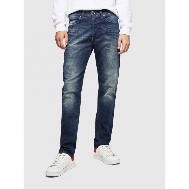 Buster Regular Slim Tapered Mens Blue Jeans Secondary image