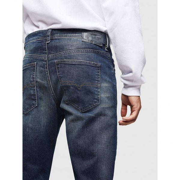 Buster Regular Slim Tapered Mens Blue Jeans