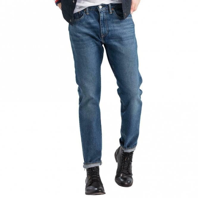502 Mens Stonewash Regular Tapered Fit Jeans
