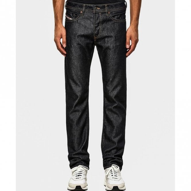 Buster X Mens Dark Rinse Wash Jeans Main image