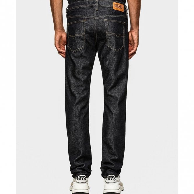Buster X Mens Dark Rinse Wash Jeans