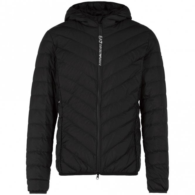 Mens Woven Hooded Down Jacket Main image