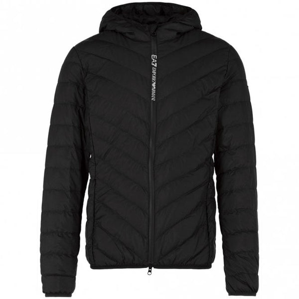 Mens Woven Hooded Down Jacket