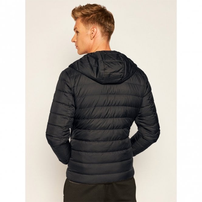 Mens Woven Hooded Down Jacket