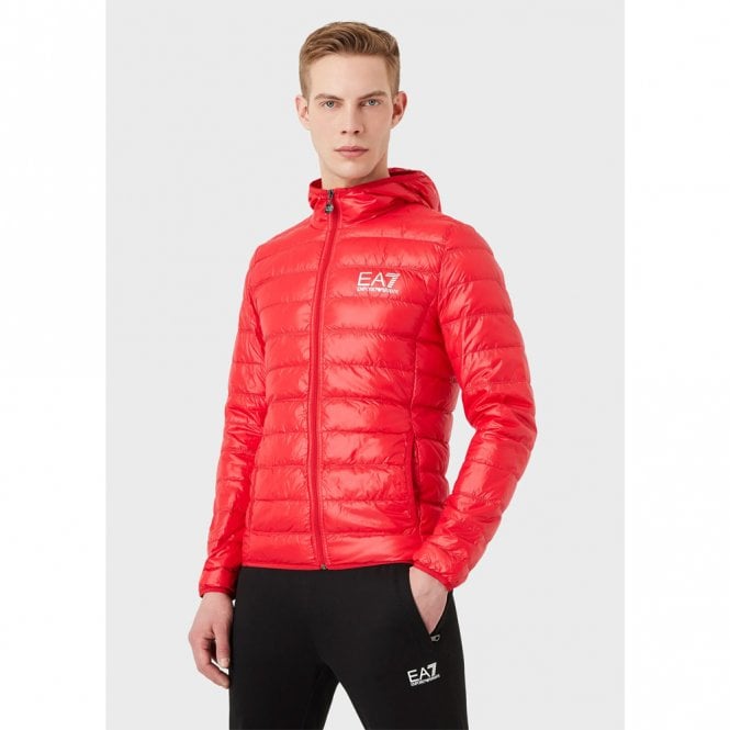 Mens Core Identity Packable Hooded Down Jacket