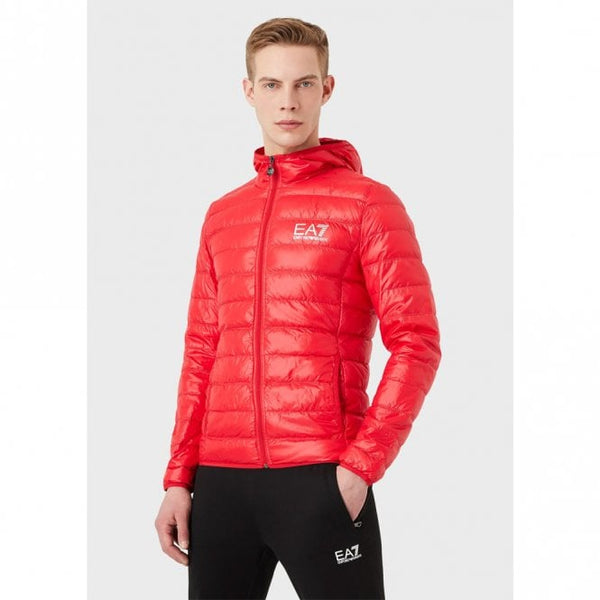 Mens Core Identity Packable Hooded Down Jacket