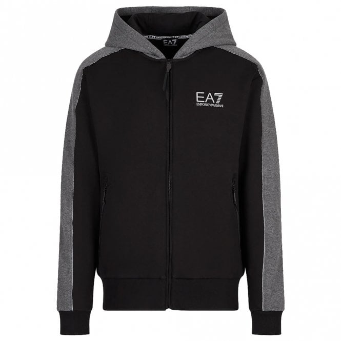 Mens Athletic Colour Block Hooded Sweatshirt Main image