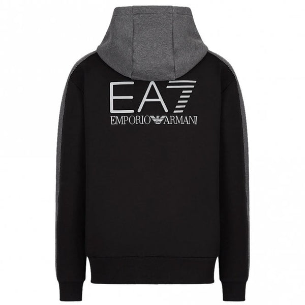 Mens Athletic Colour Block Hooded Sweatshirt