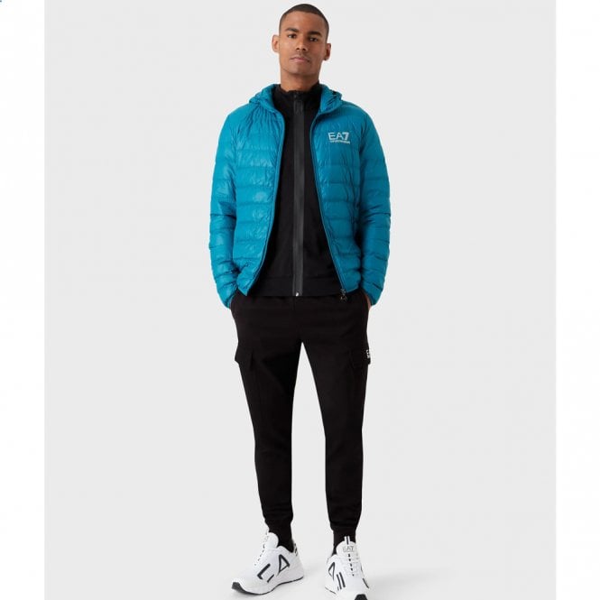 Mens Core Identity Packable Hooded Down Jacket