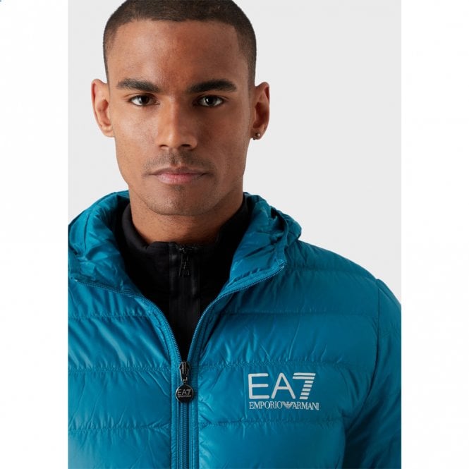 Mens Core Identity Packable Hooded Down Jacket