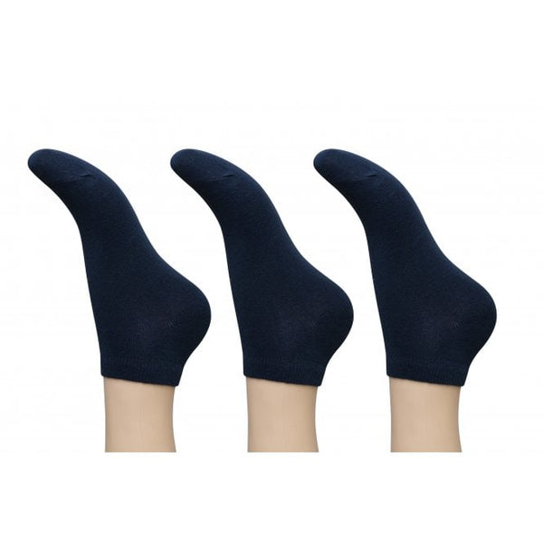 Womens 3 Pack Organic Cotton Trainer Socks