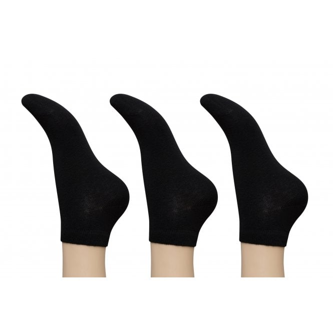 Womens 3 Pack Organic Cotton Trainer Socks Secondary image
