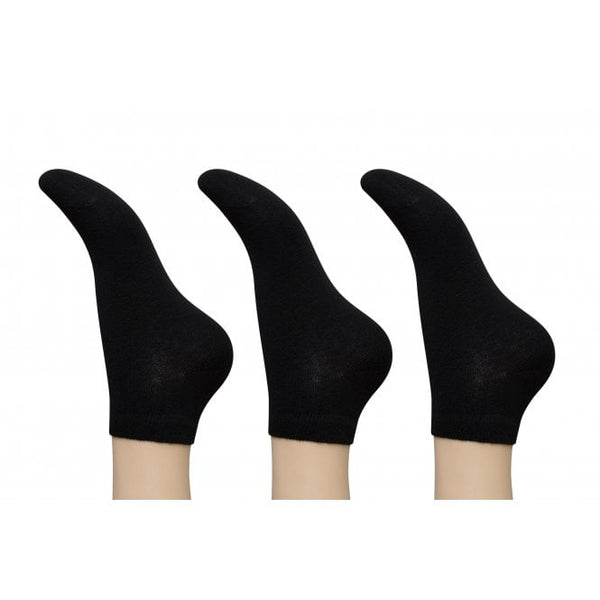 Womens 3 Pack Organic Cotton Trainer Socks