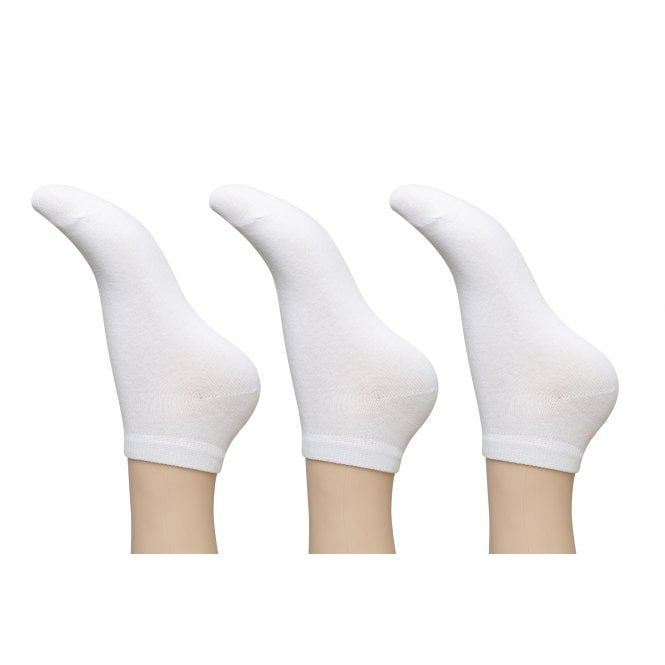 Womens 3 Pack Organic Cotton Trainer Socks