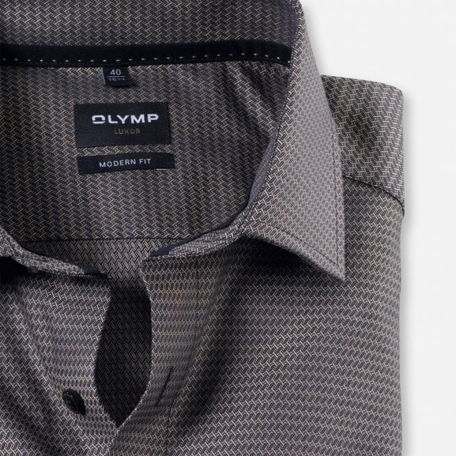 Mens Luxor Modern Fit Long Sleeve Shirt