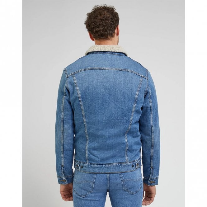 Mens Sherpa Denim Jacket Secondary image