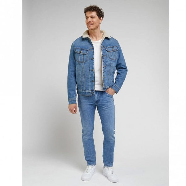 Mens Sherpa Denim Jacket