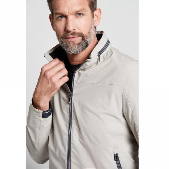 Mens Bomber Jacket with Stowable Hood