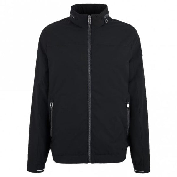 Mens Bomber Jacket with Stowable Hood