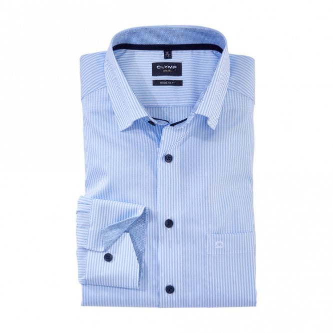 Mens Luxor Modern Fit Long Sleeve Under Button-Down Shirt