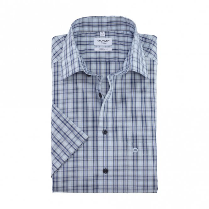 Mens Tendenz Modern Fit Short Sleeve Shirt