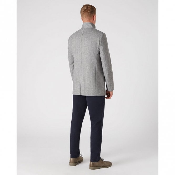 Mens Tapered Fit Wool-Rich Overcoat