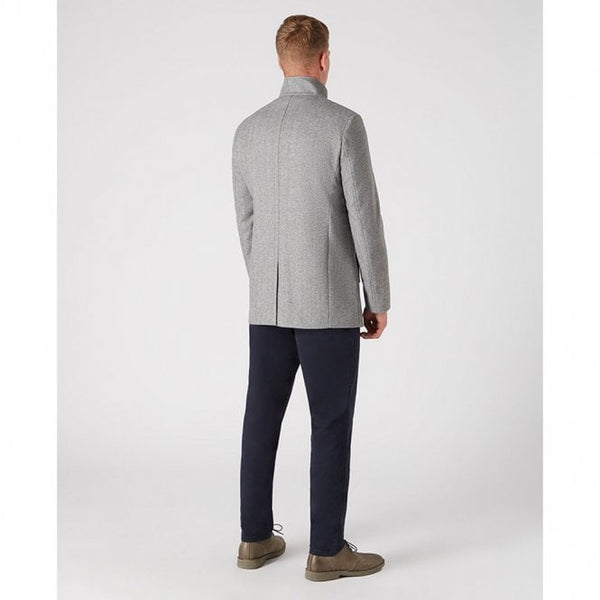 Mens Tapered Fit Wool-Rich Overcoat