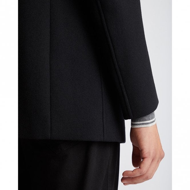 Mens Tapered Fit Wool-Rich Overcoat