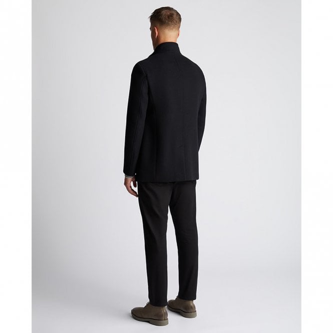 Mens Tapered Fit Wool-Rich Overcoat