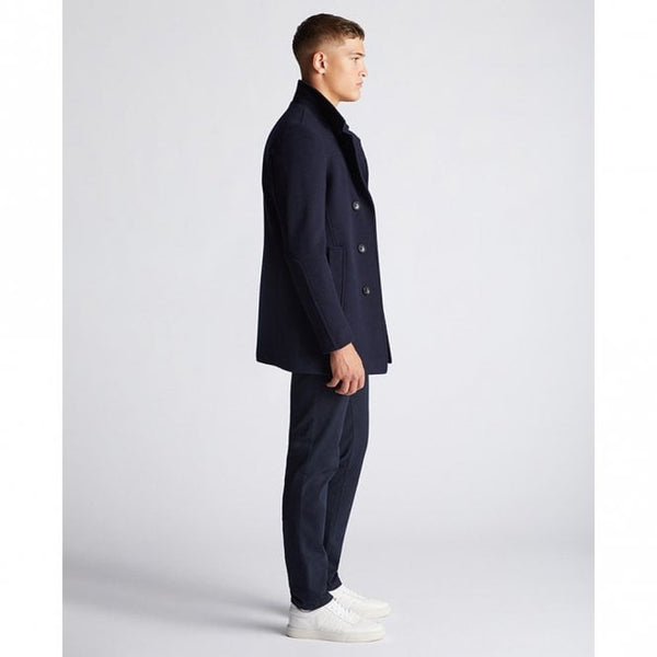 Mens Tapered Fit Wool-Rich Overcoat