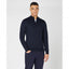 Mens Tapered Fit Merino Wool-Blend 1/2 Zip Sweater