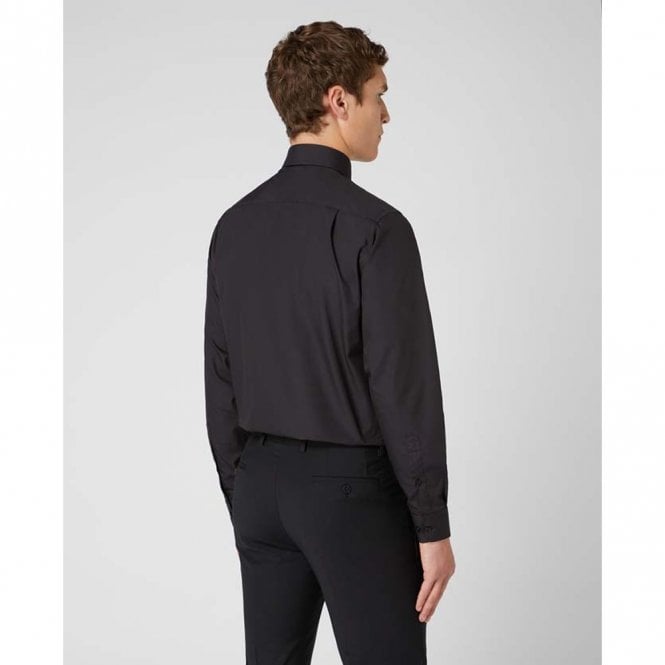 Mens Relaxed Fit Cotton-Blend Shirt