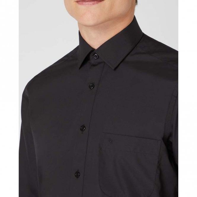 Mens Relaxed Fit Cotton-Blend Shirt