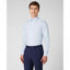 Mens Tapered Fit Cotton-Blend Long Sleeve Shirt