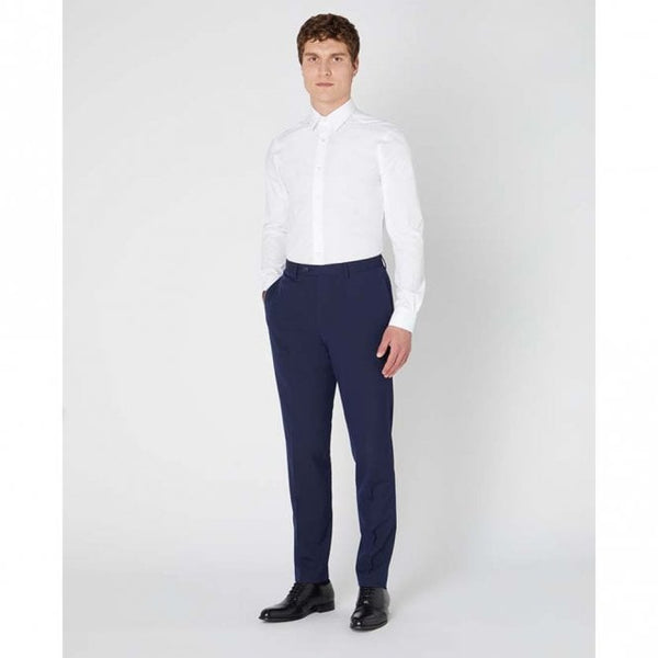 Mens Slim Fit Cotton-Blend Long Sleeve Shirt