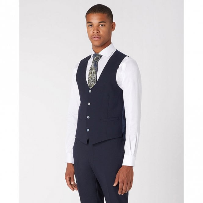 Mens Luca Slim Fit Wool-Rich Waistcoat