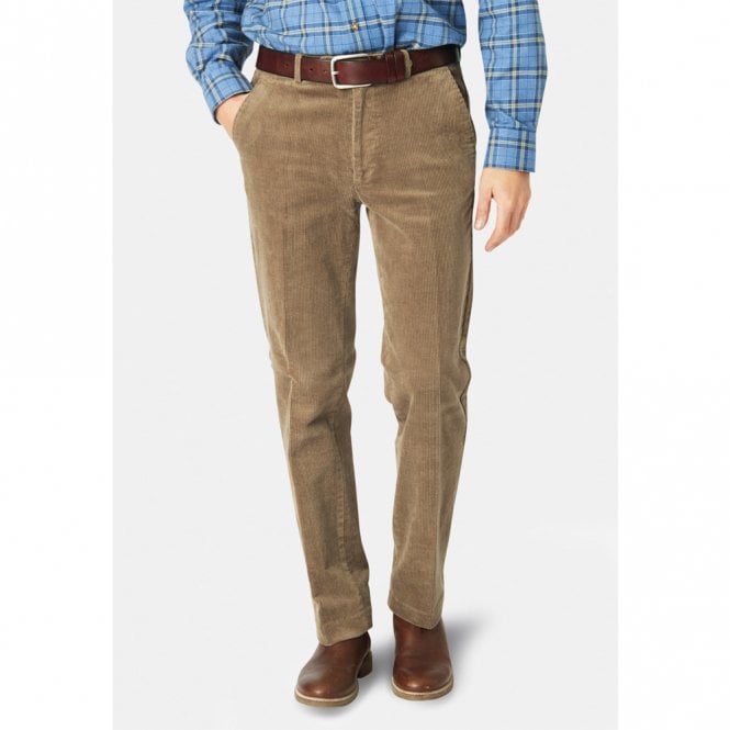 Mens Regular Fit Camel Corduroy Trouser