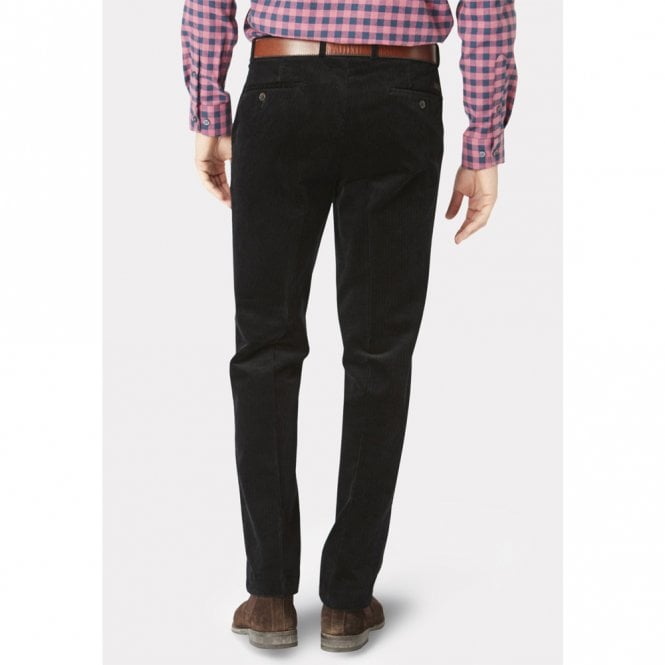 Mens Regular Fit Black Corduroy Trouser Secondary image