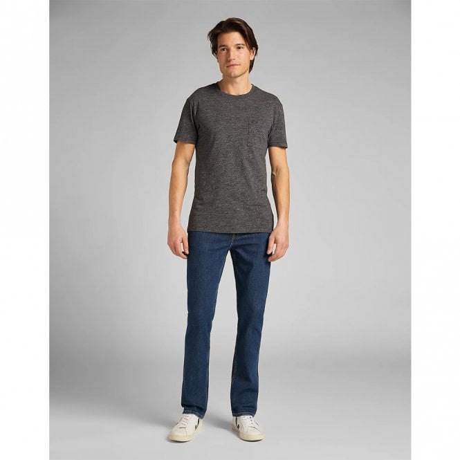Mens Brooklyn Straight In Dark Stonewash Jeans