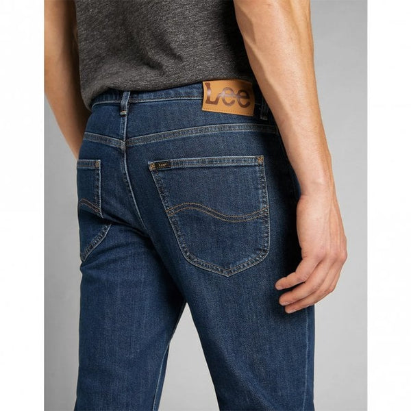Mens Brooklyn Straight In Dark Stonewash Jeans