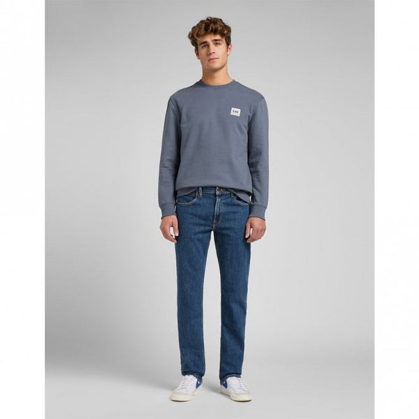 Mens Brooklyn Straight In Mid Stonewash Jeans